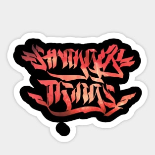 Stranger things font Sticker